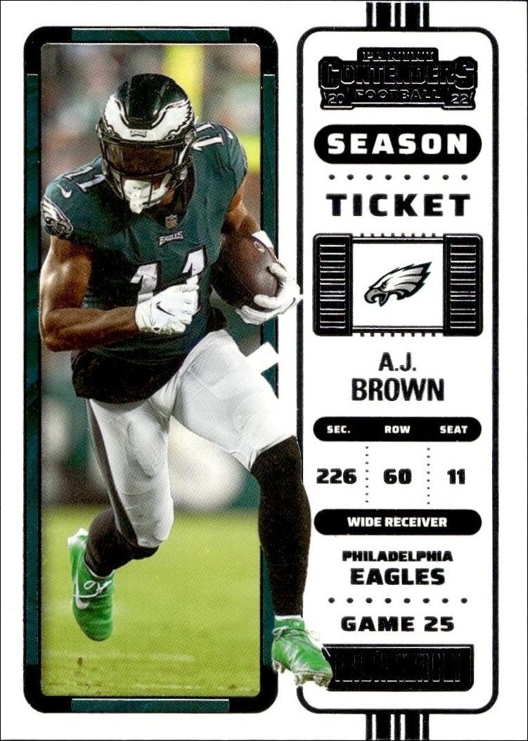 2022 Panini Contenders A.J. Brown #77 trading card