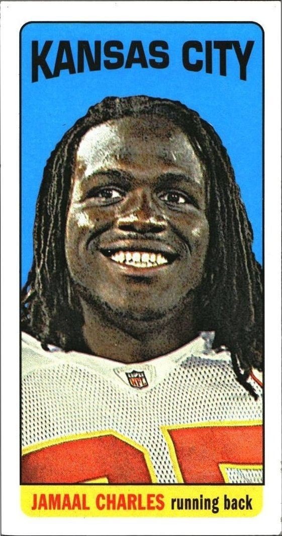 2012 Topps Jamaal Charles #3 football trading card front