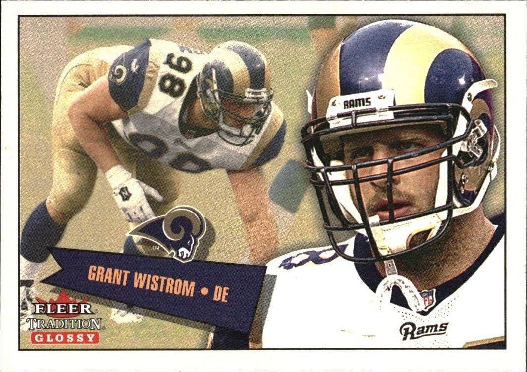2001 Fleer Tradition Glossy Grant Wistrom #98 trading card