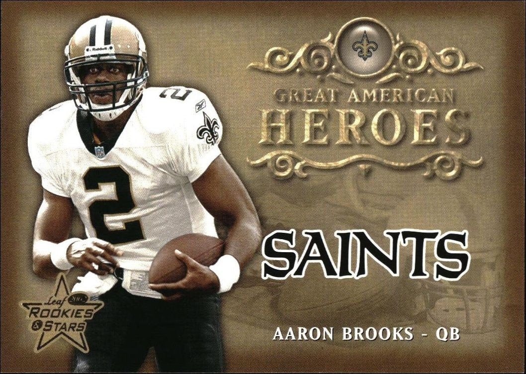2002 Leaf Rookies & Stars Aaron Brooks #GAH-25 trading card