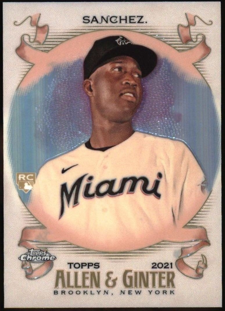 2021 Topps Allen & Ginter Chrome Jesus Sanchez #287 trading card