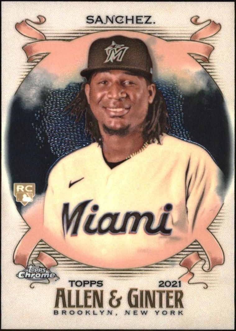 2021 Topps Allen & Ginter Chrome Sixto Sanchez #140 trading card