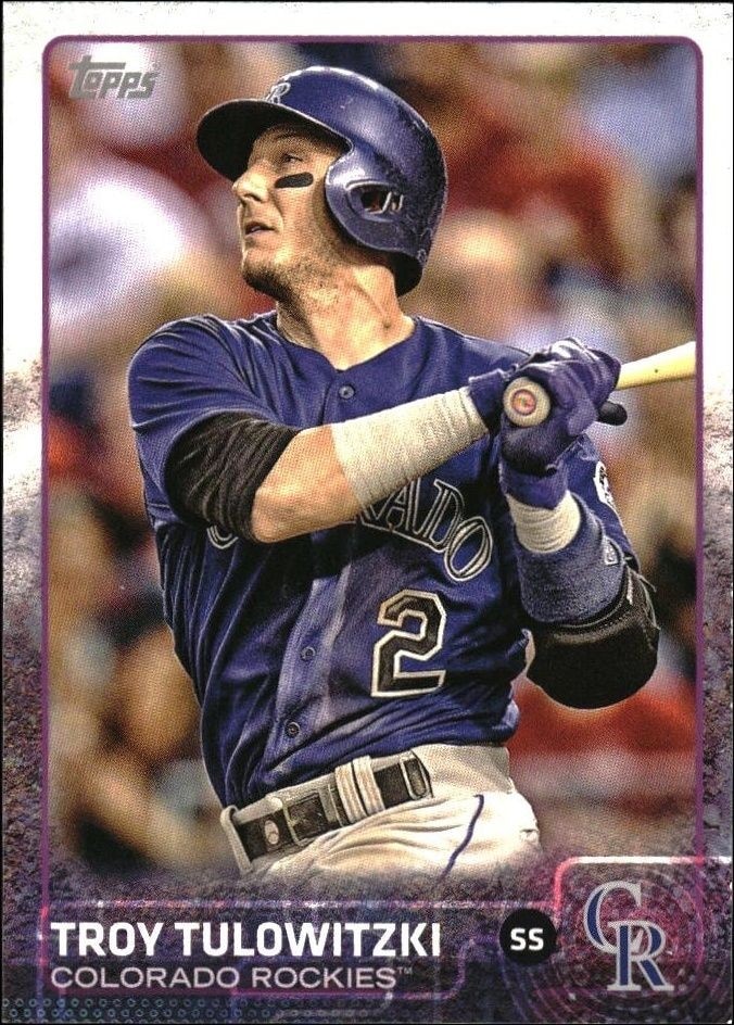 2015 Topps Series 1 Troy Tulowitzki #125 trading card