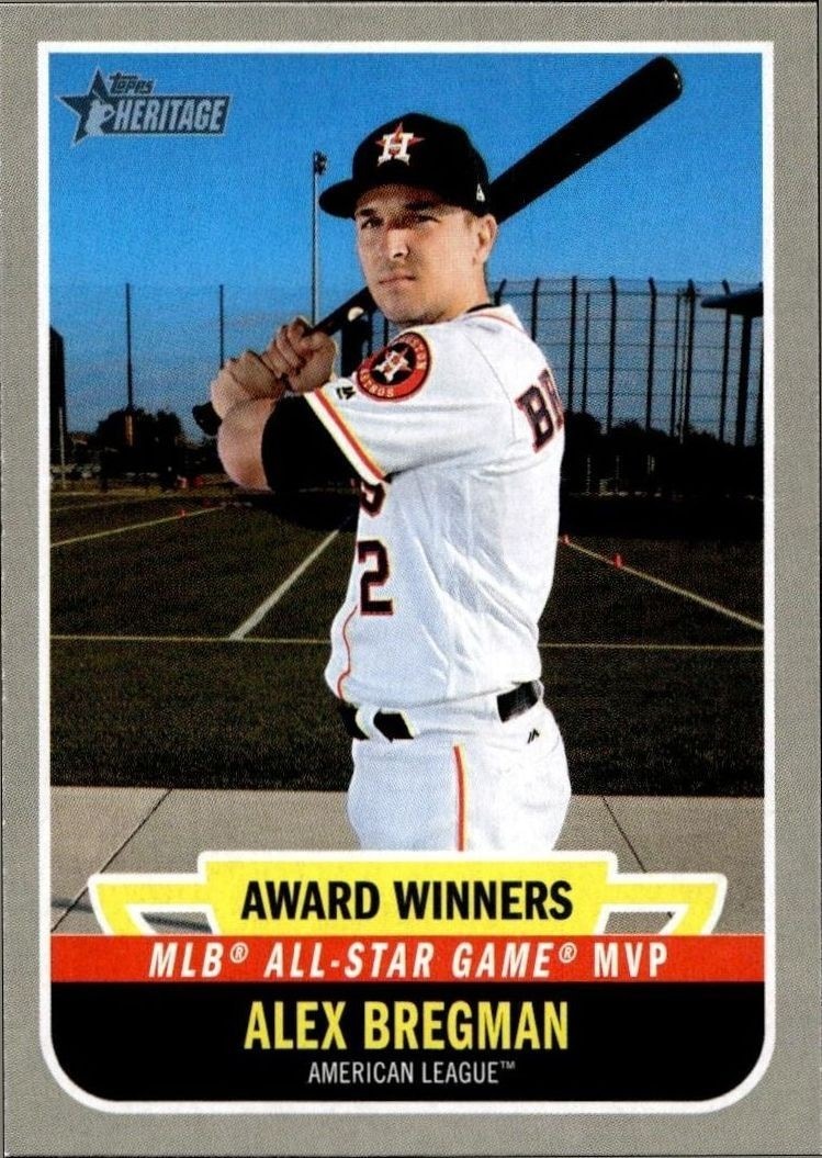 2019 Topps Heritage Alex Bregman #AW-8 trading card