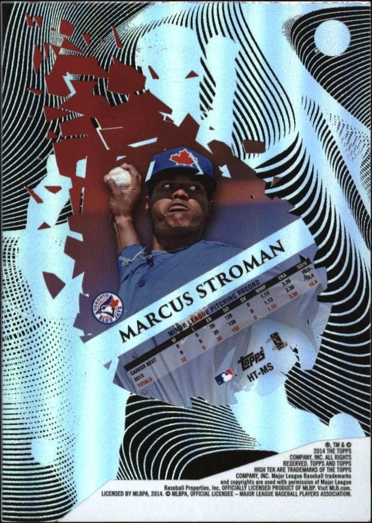2014 Topps High Tek Marcus Stroman #HT-MS baseball trading card back