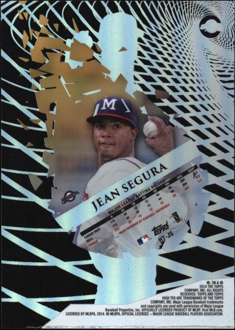 2014 Topps High Tek Jean Segura #HT-JS baseball trading card back