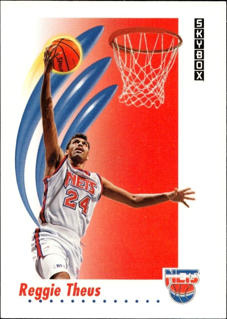 1991-92 Skybox Reggie Theus #187 trading card