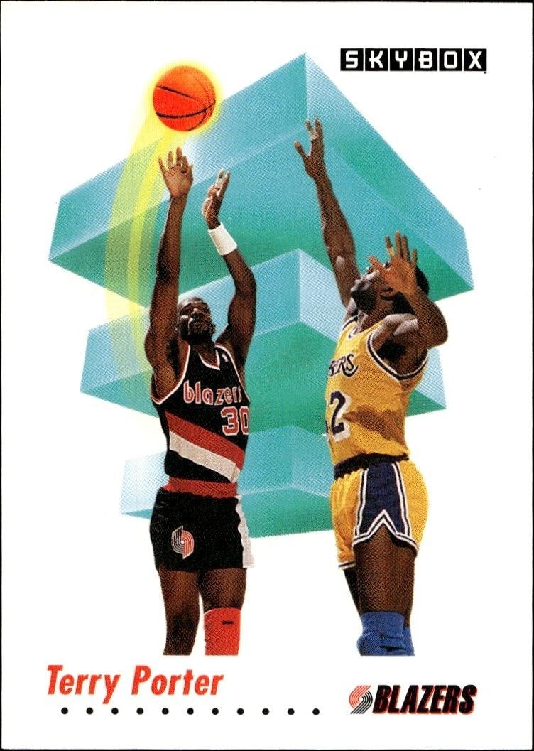 1991-92 Skybox Terry Porter #240 trading card
