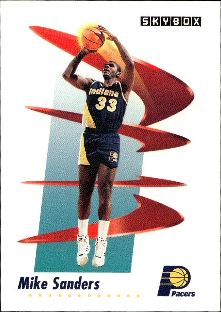 1991-92 Skybox Mike Sanders #116 trading card
