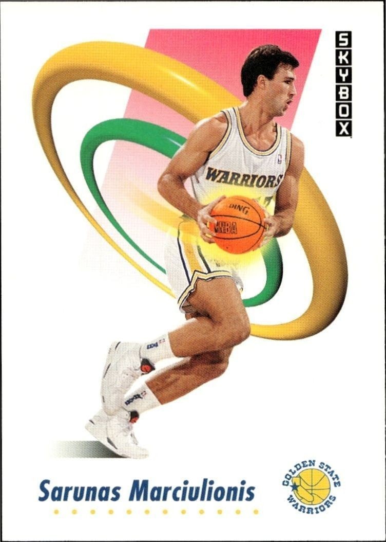 1991-92 Skybox Sarunas Marciulionis #95 trading card