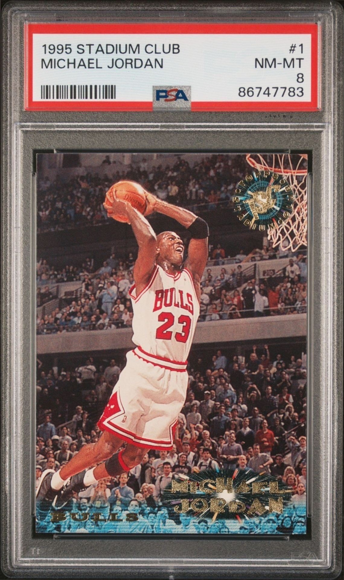 1995-96 Topps Stadium Club Michael Jordan #1 trading card