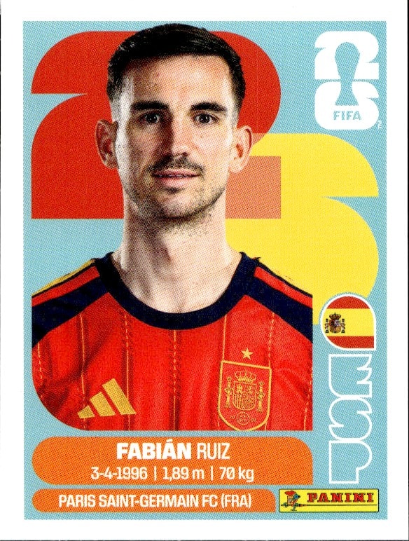 2026 Panini FIFA World Cup Fabián Ruiz #ESP 12 trading card