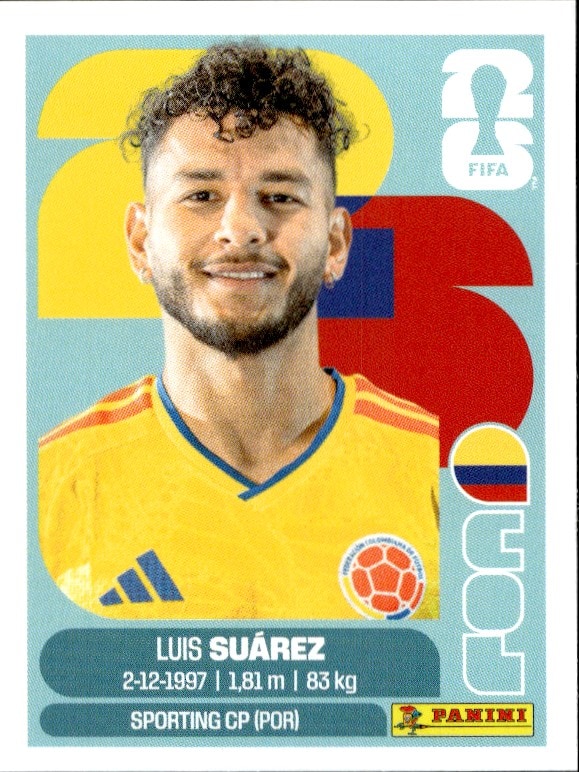 2026 Panini FIFA World Cup Luis Suárez #COL 19 trading card