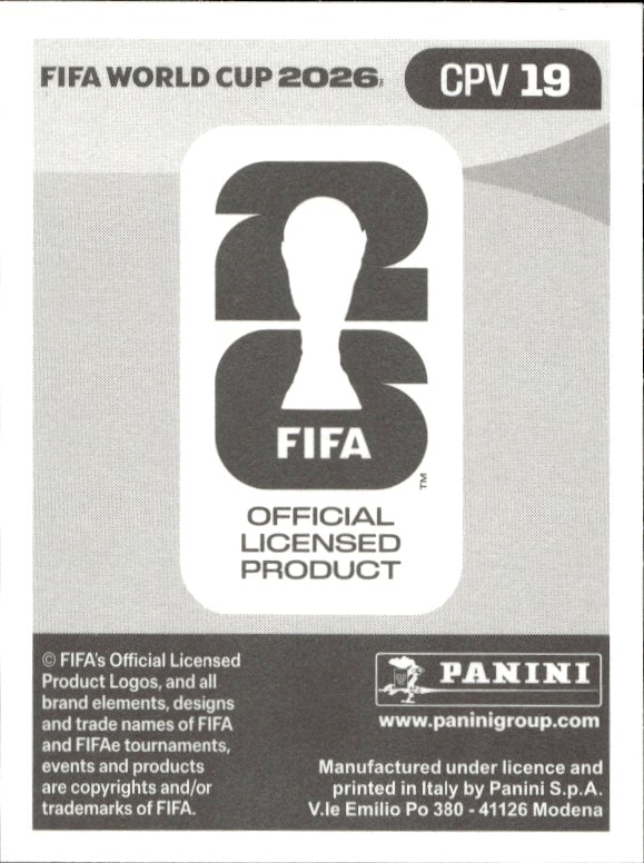 2026 Panini FIFA World Cup Willy Semedo #CPV 19 soccer trading card back