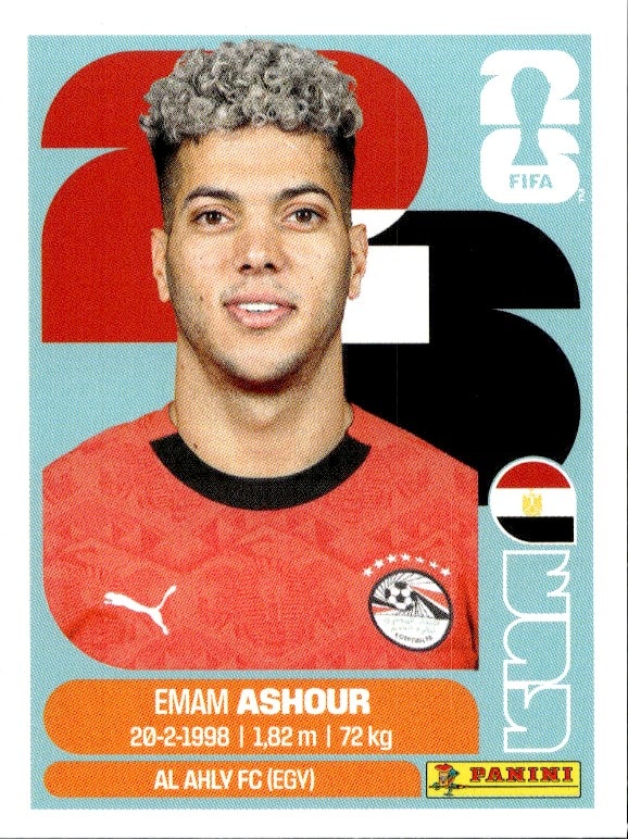 2026 Panini FIFA World Cup Emam Ashour #EGY 15 trading card