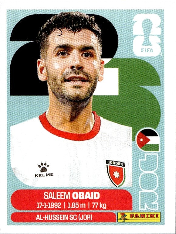 2026 Panini FIFA World Cup Saleem Obaid #JOR 7 trading card