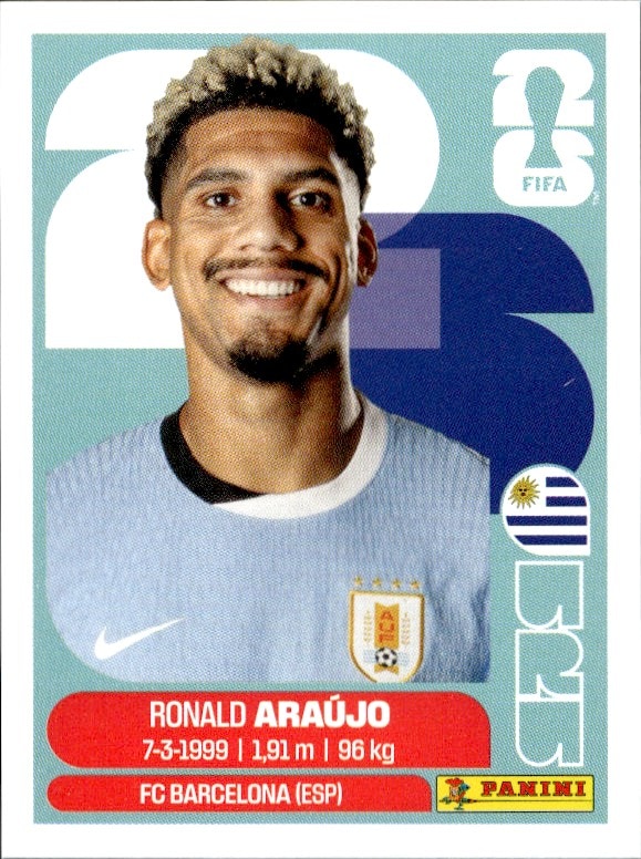 2026 Panini FIFA World Cup Ronald Araújo #URU 4 trading card