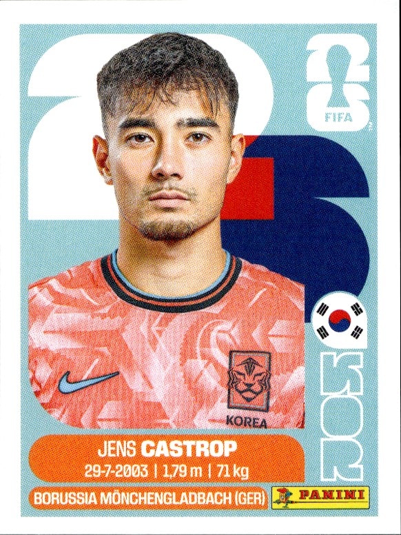 2026 Panini FIFA World Cup Jens Castrop #KOR 15 trading card