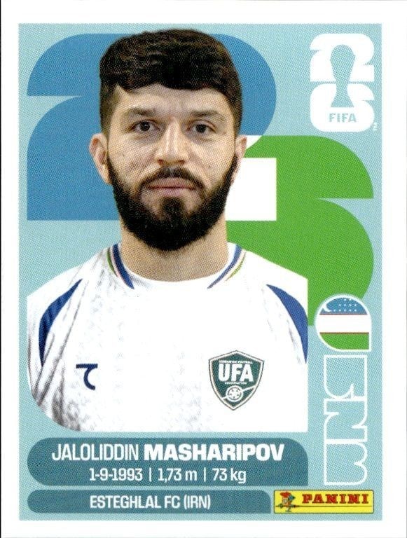 2026 Panini FIFA World Cup Jaloliddin Masharipov #UZB 18 trading card