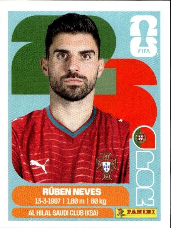 2026 Panini FIFA World Cup Rúben Neves #POR 11 soccer trading card front
