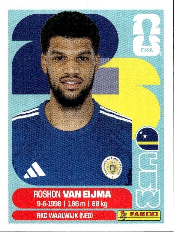 2026 Panini FIFA World Cup Roshon Van Eijma #CUW 7 trading card