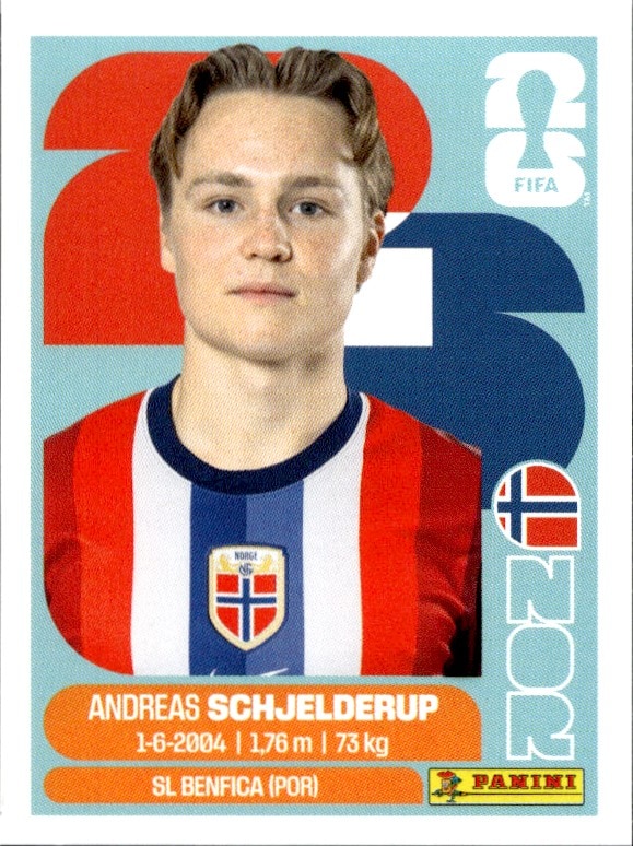 2026 Panini FIFA World Cup Andreas Schjelderup #NOR 12 trading card