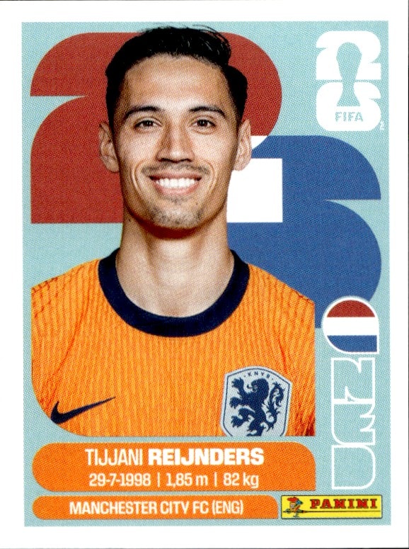 2026 Panini FIFA World Cup Tijani Reijnders #NED 10 trading card