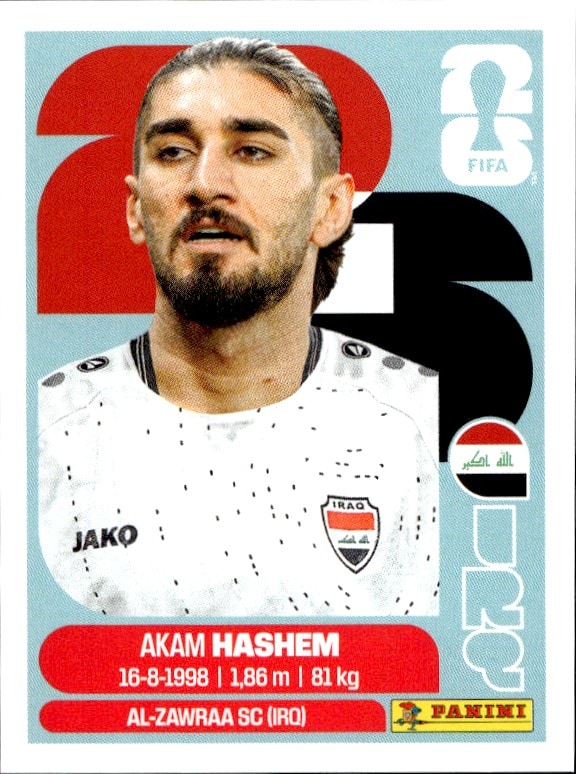 2026 Panini FIFA World Cup Akam Hashem #IRQ 5 trading card