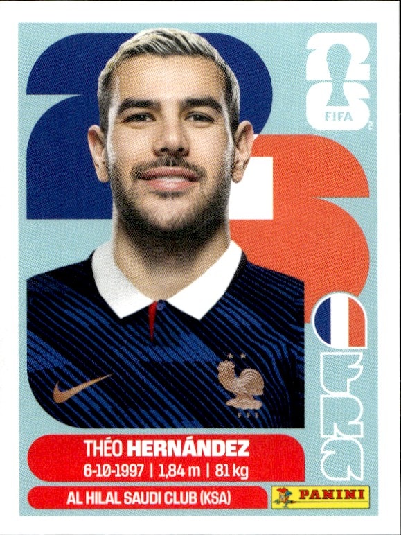 2026 Panini FIFA World Cup Théo Hernández #FRA 3 trading card