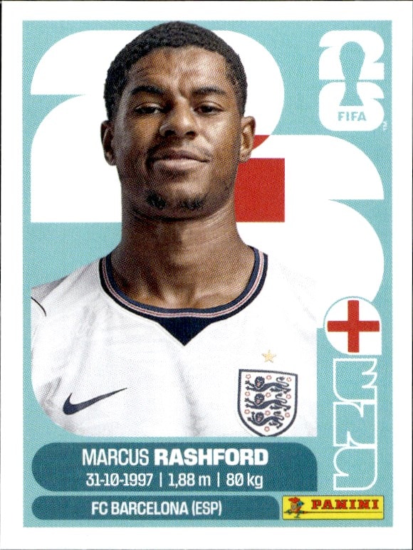 2026 Panini FIFA World Cup Marcus Rashford #ENG 19 trading card