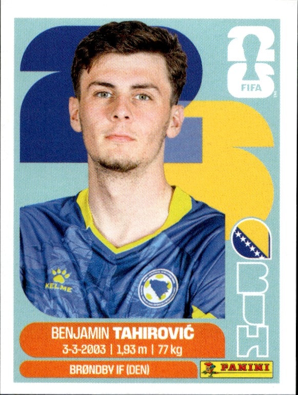 2026 Panini FIFA World Cup Benjamin Tahirović #BIH 9 trading card