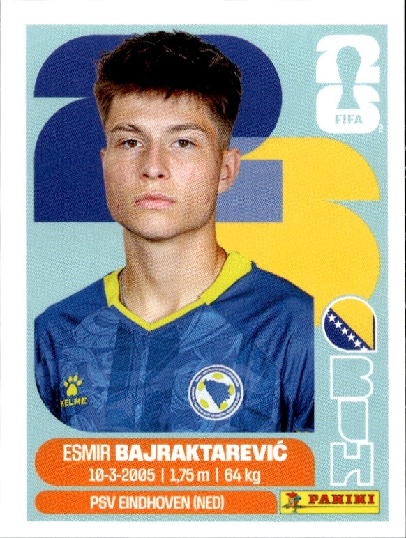 2026 Panini FIFA World Cup Esmir Bajraktarević #BIH 15 trading card