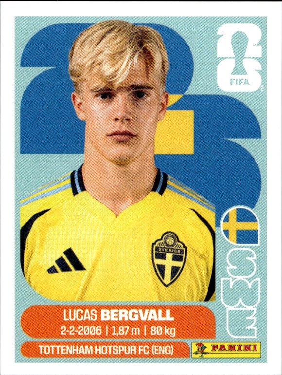 2026 Panini FIFA World Cup Lucas Bergvall #SWE 8 trading card