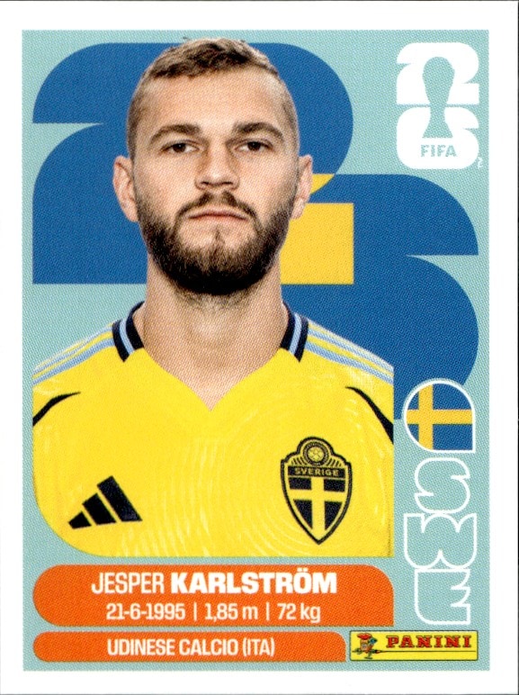 2026 Panini FIFA World Cup Jesper Karlström #SWE 10 trading card