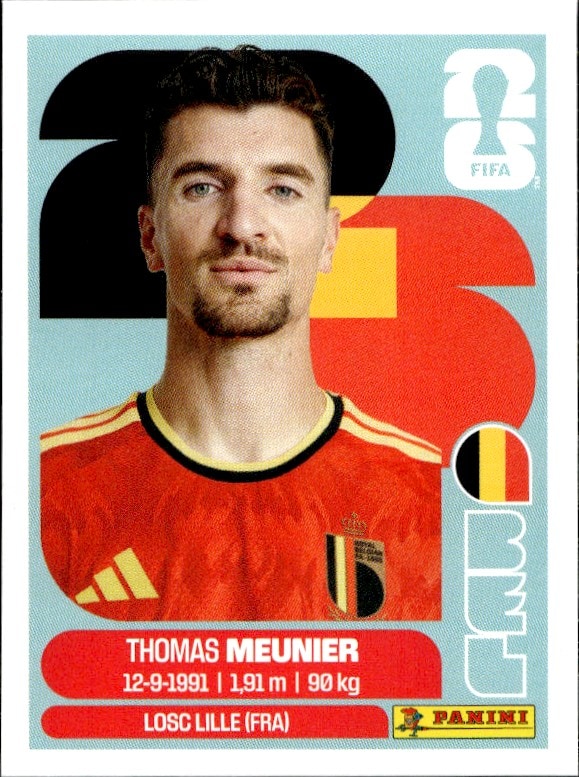 2026 Panini FIFA World Cup Thomas Meunier #BEL 8 trading card