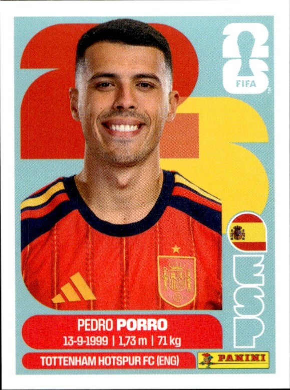 2026 Panini FIFA World Cup Pedro Porro #ESP 6 trading card