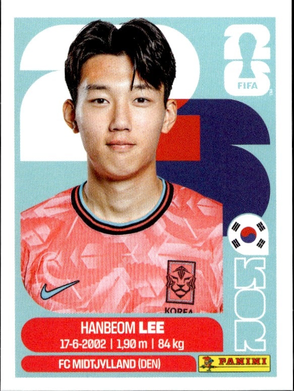 2026 Panini FIFA World Cup Hanbeom Lee #KOR 7 trading card