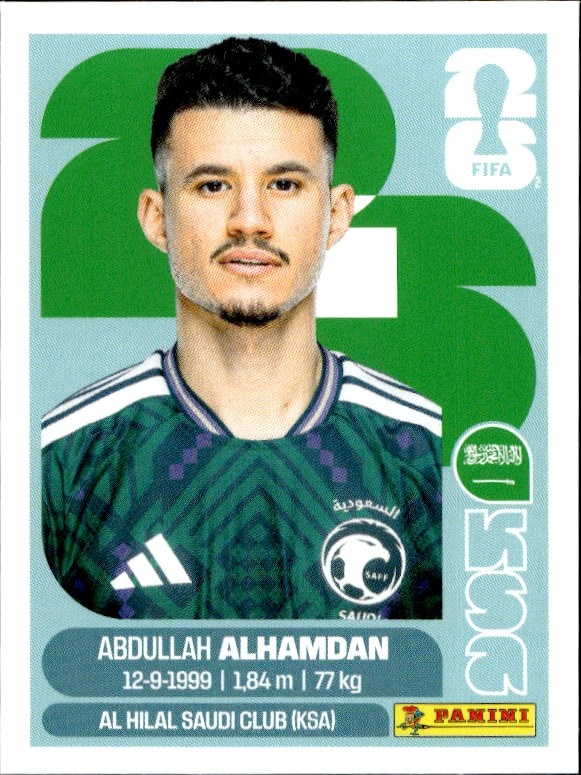 2026 Panini FIFA World Cup Abdullah Alhamdan #KSA 20 trading card