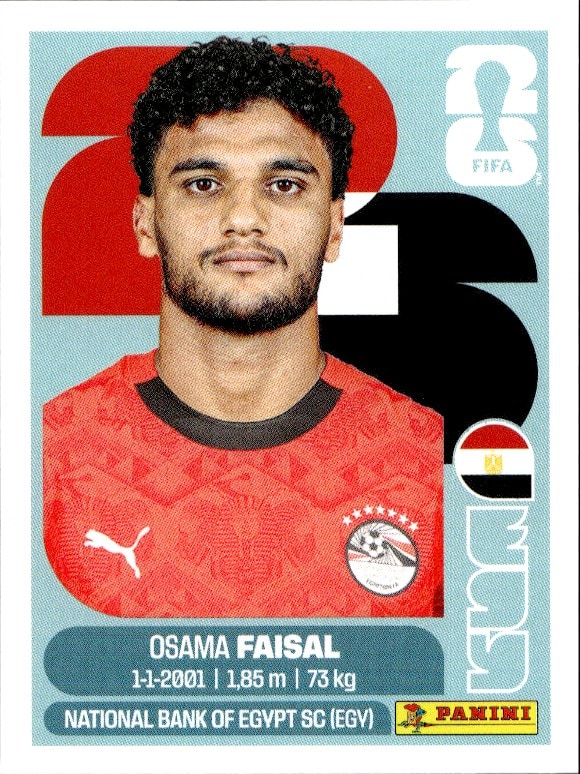 2026 Panini FIFA World Cup Osama Faisal #EGY 16 trading card