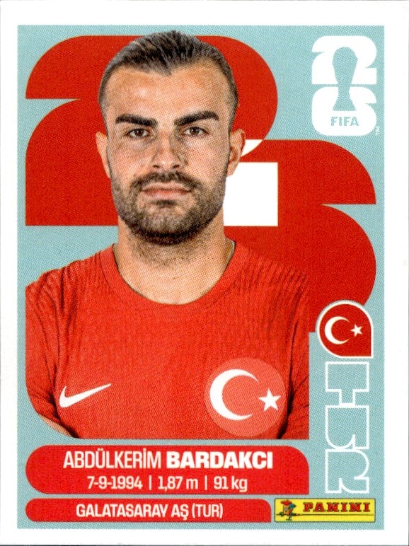 2026 Panini FIFA World Cup Abdülkerim Bardakcı #TUR 5 soccer trading card front