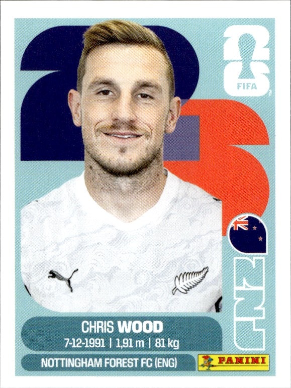 2026 Panini FIFA World Cup Chris Wood #NZL 17 trading card