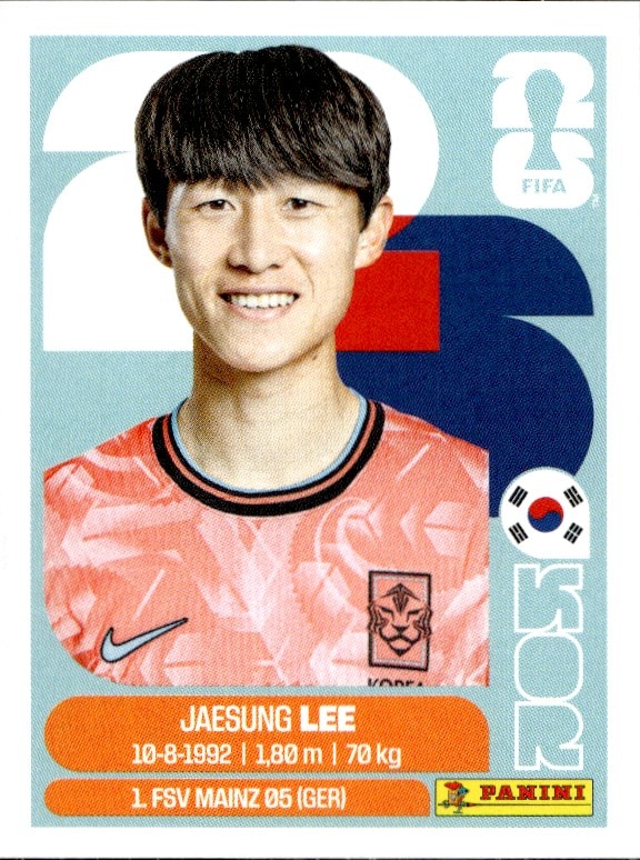 2026 Panini FIFA World Cup Jaesung Lee #KOR 10 trading card