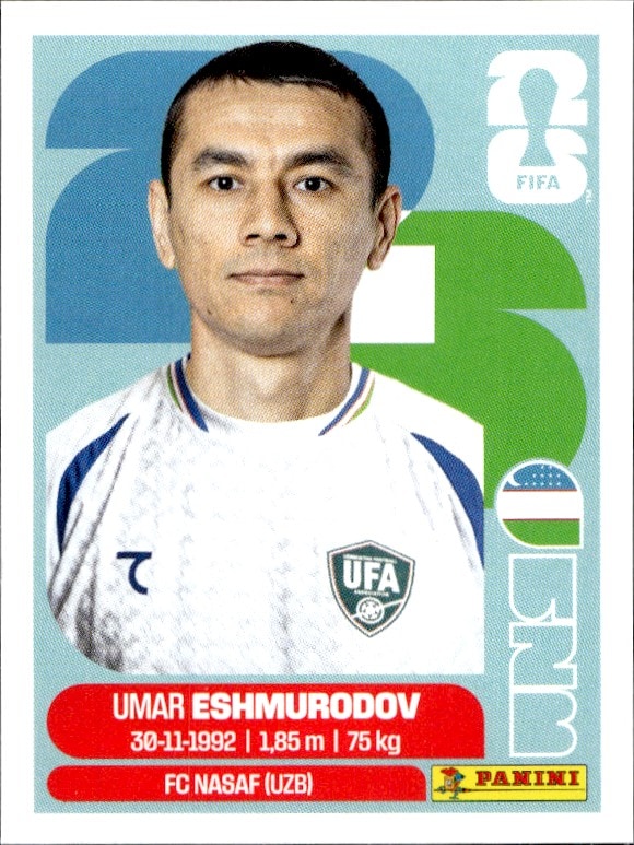 2026 Panini FIFA World Cup Umar Eshmurodov #UZB 5 trading card