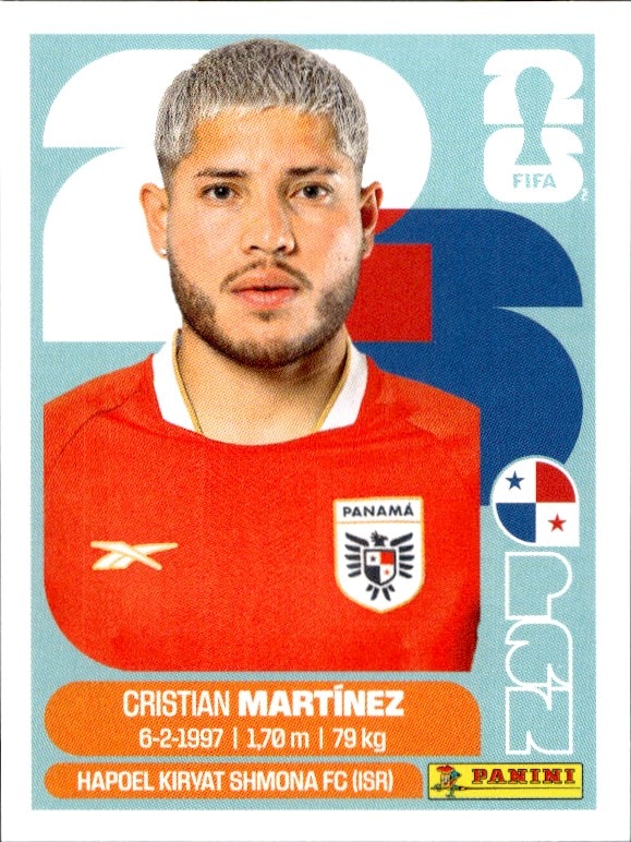 2026 Panini FIFA World Cup Cristian Martínez #PAN 10 trading card