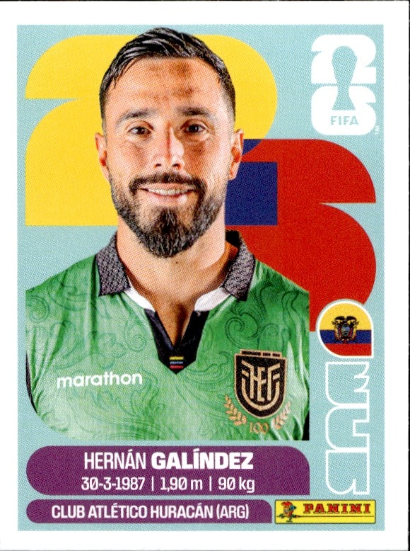 2026 Panini FIFA World Cup Hernán Galíndez #ECU 2 trading card