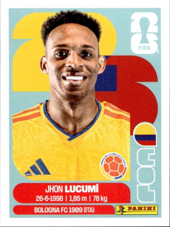 2026 Panini Fifa World Cup Jhon Lucumí #COL 8 soccer trading card front