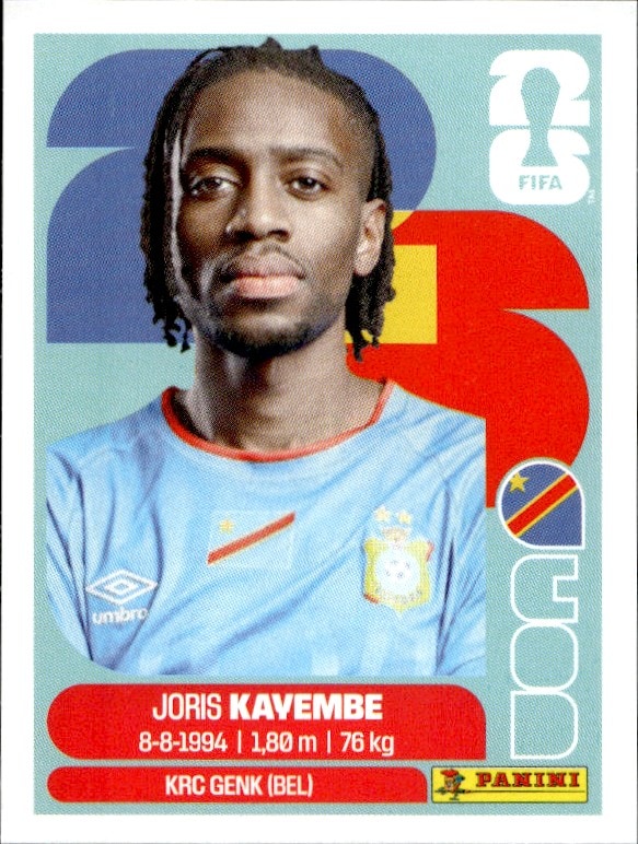 2026 Panini FIFA World Cup Joris Kayembe #COD 7 trading card