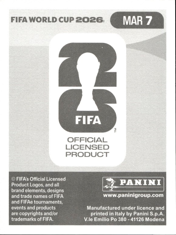 2024 Panini Fifa World Cup Romain Saïss #MAR 7 soccer trading card back