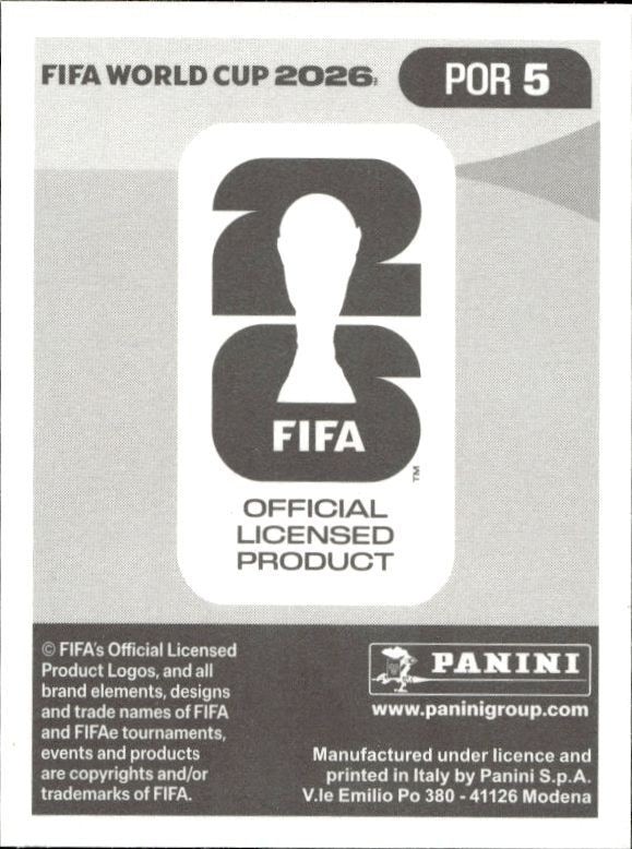 2026 Panini Fifa World Cup João Cancelo #POR 5 soccer trading card back