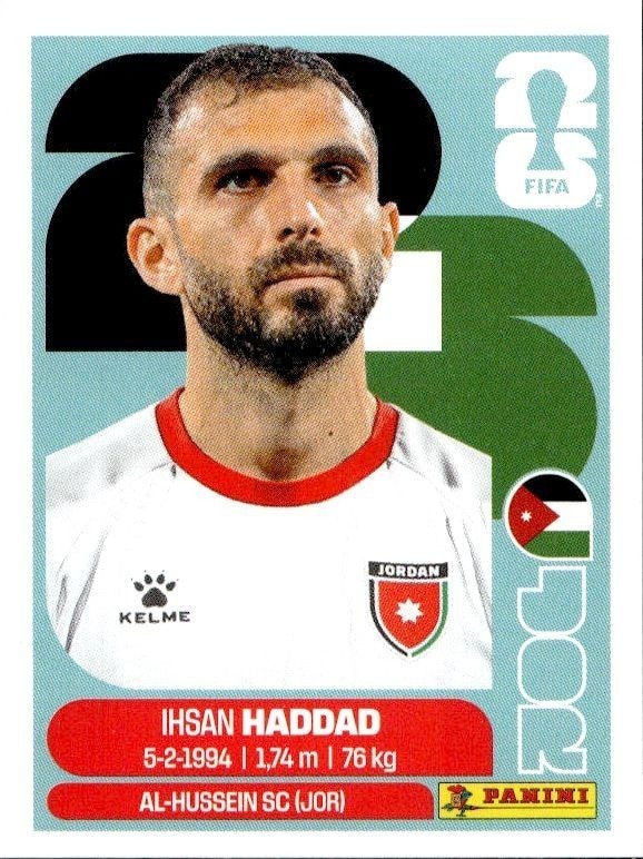 2026 Panini Fifa World Cup Ihsan Haddad #JOR 3 soccer trading card front